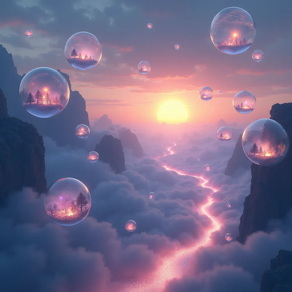 Surreal Sunrise Cloudscape original